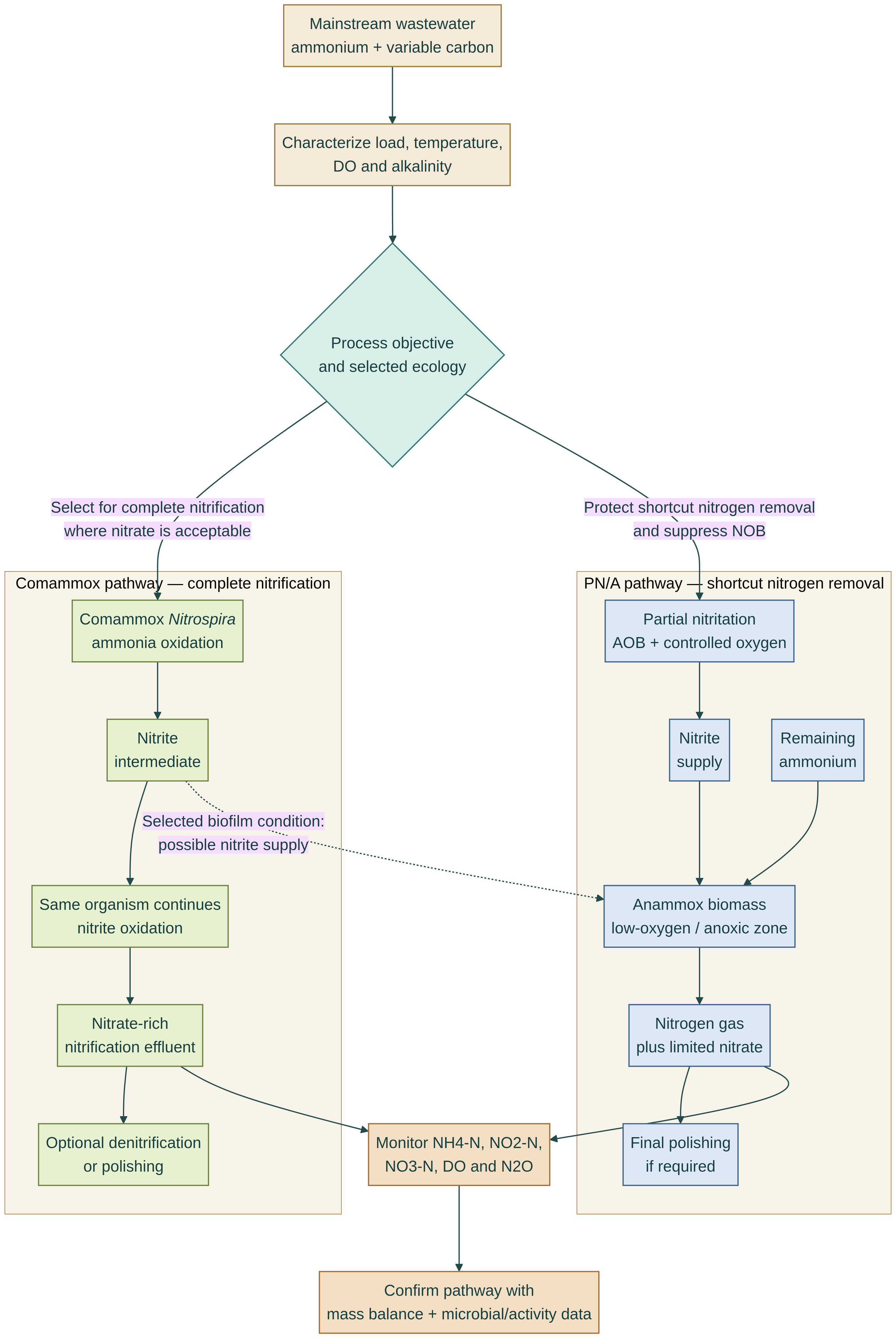 Process Flow Integration Mainstream Deammonification & Anammox | Wastewater Engineering Group